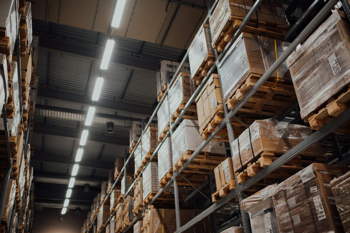 GoPacky warehouse with eco boxes